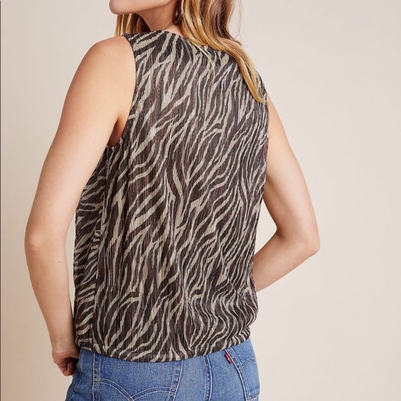 ๐HP๐ NWT Anthropologie Kasi Shimmer Top - Picture 3 of 6